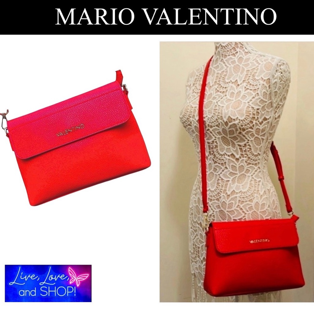 VALENTINO by MARIO VALENTINO Red Crossbody Shoulder Bag, NWOT